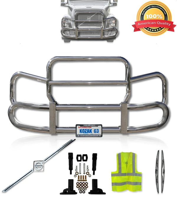 Front Steel Grille Deer Guard Herd 300 2004-2017 Volvo VNL 730