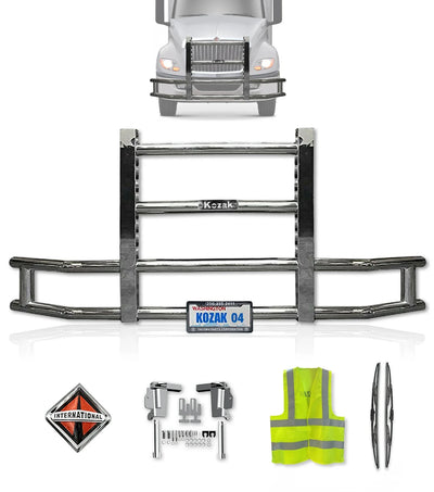 Front Grille Guard Chrome International LT625 Prostar