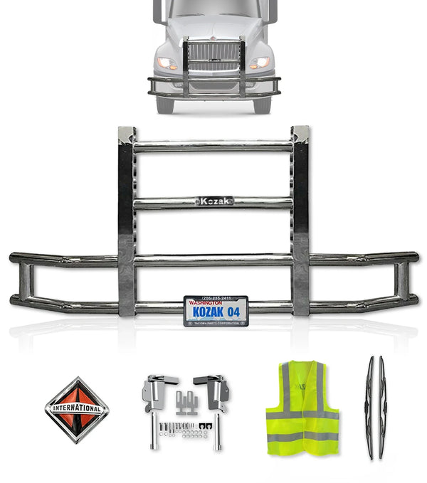 Front Grille Guard Chrome International LT625 Prostar