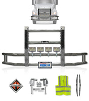 Front Grille Guard Chrome International LT625 Prostar