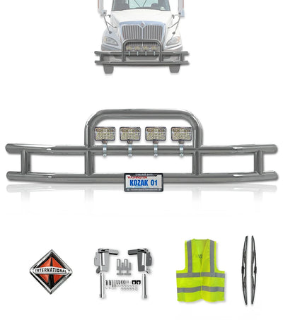 Front Grille Guard Chrome International Prostar