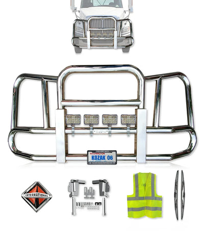 Front Grille Guard Chrome International Prostar