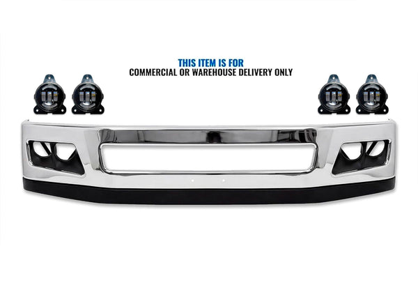 Bumper Chrome with LED Fog Lamps Set 2018+ Volvo VNL
