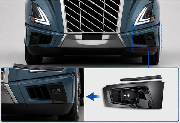Bumper Corner and End Cap Driver 2025+ Volvo VNL New