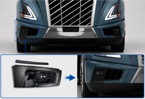 Bumper Corner and End Cap Passenger 2025+ Volvo VNL New