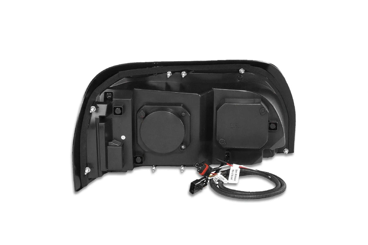 KOZAK Headlight Black Dual Halo Projector LED 12V Passenger Right Side For Freightliner Century 1996-2010 PLUS Logo, 2x 22" Wipers, KOZAK Vest