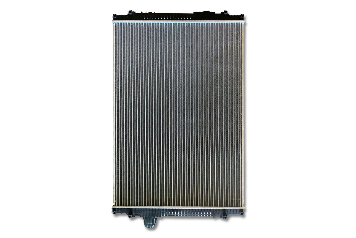KOZAK Radiator N4020002 for Kenworth T660 2008-2011, W900 2008-2015, T880 2014 Truck (WITHOUT Frame & WITHOUT Oil Cooler) PLUS Logo, Wipers, License Plate Frame, 2x Trailer Tail Lights and Vest