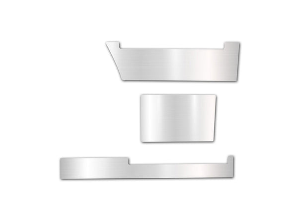 Stripes Chrome Trim Set for Rear Step Fairing Panel 37" (95 cm) Passenger Side (12R, 13R, 14R)  2004-2017 Volvo VNL