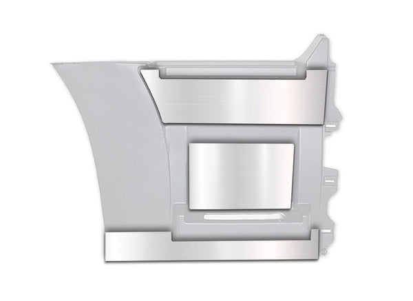 Stripes Chrome Trim Set for Rear Step Fairing Panel 33" (85 cm) Passenger Side (12R, 13R, 14R)  2004-2017 Volvo VNL