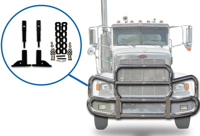 Mount Brackets Set for Herd GG-MTK-25 PK22 Front Bumper Deer Guard 2008-2022 Peterbilt 367
