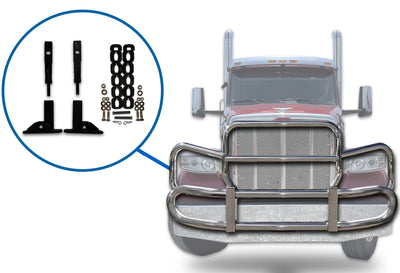Mount Brackets Set for Herd GG-MTK-25 PK22 Front Bumper Deer Guard 2008-2025 Peterbilt 567
