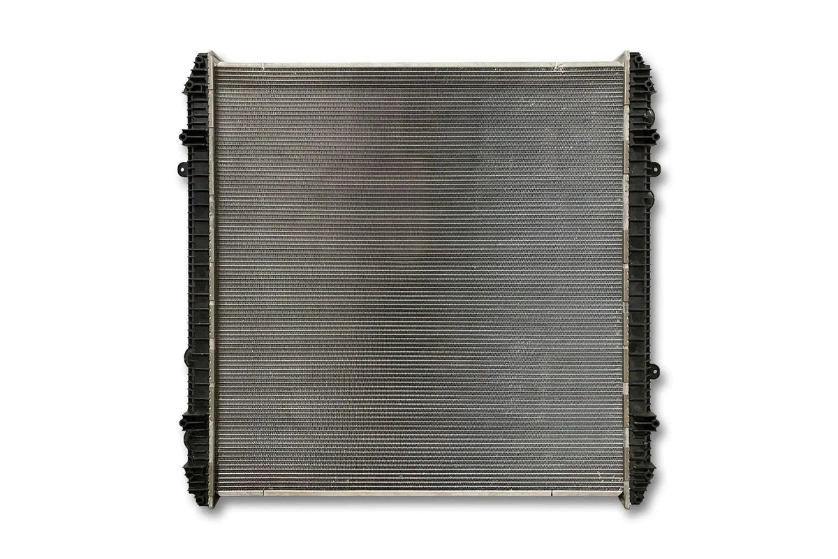 KOZAK Radiator (BHTU2229001) for Freightliner Century, FLD, Classic XL & Columbia PLUS Logo, Wipers, License Plate Frame, 2x Trailer Tail Lights and Vest