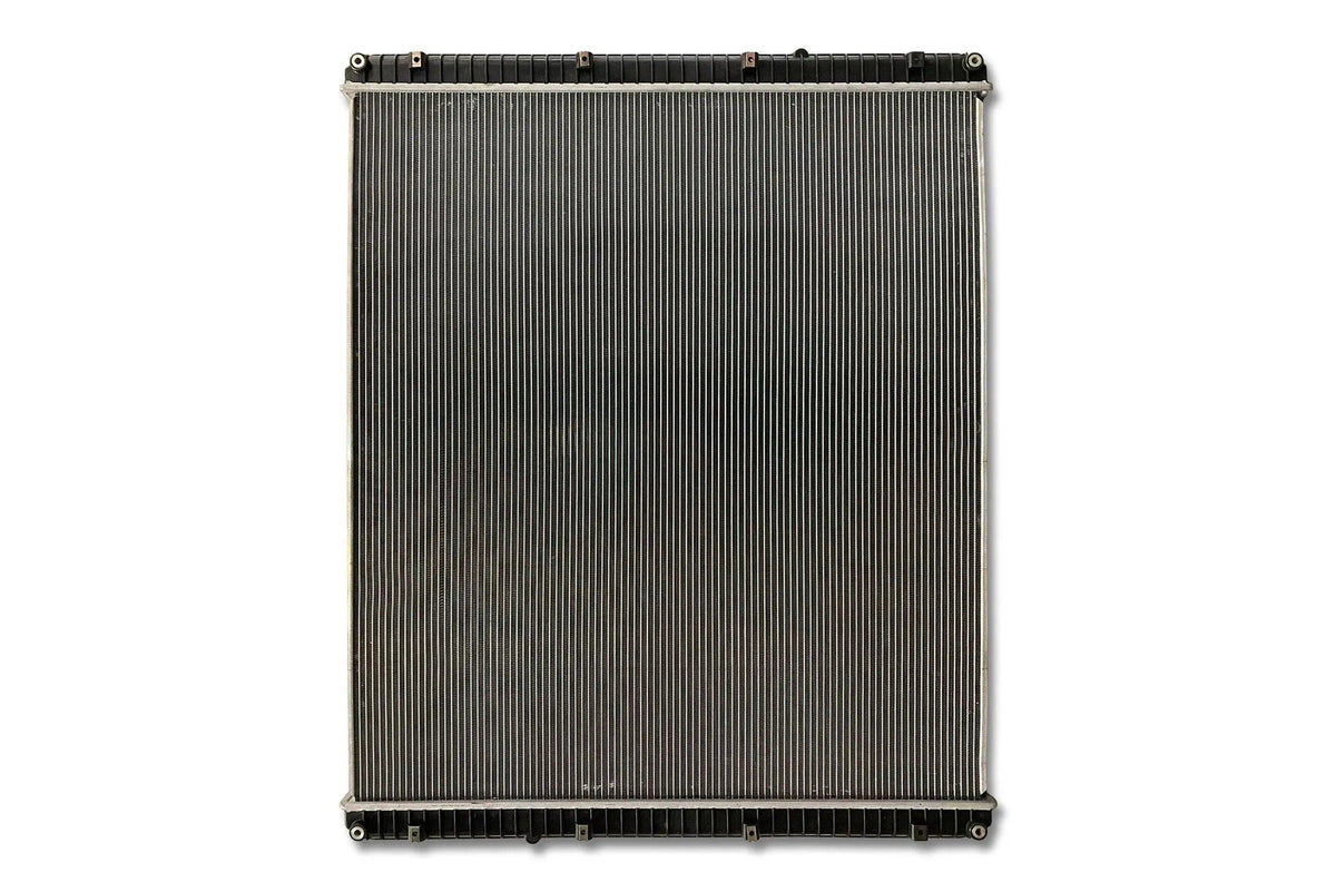 KOZAK Radiator (3s0581790002) for Freightliner Columbia, Century 2008-2011, Cascadia 2008-2013 & Argosy 2008 PLUS Logo, Wipers, License Plate Frame, 2x Trailer Tail Lights and Vest