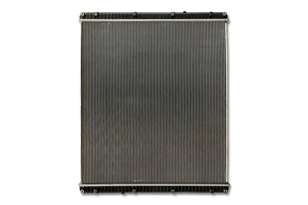 KOZAK Radiator (3s0581790002) for Freightliner Columbia, Century 2008-2011, Cascadia 2008-2013 & Argosy 2008 PLUS Logo, Wipers, License Plate Frame, 2x Trailer Tail Lights and Vest