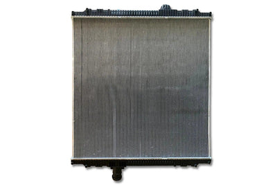 KOZAK Radiator N3985001 for Kenworth T800 2008-2015, T880 2014-2015, W900 2010 Truck PLUS Logo, Wipers, License Plate Frame, 2x Trailer Tail Lights and Vest