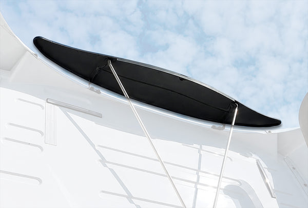 Roof Wind Deflector Fairing Cab Extender Black 2018-2024 Volvo VNL