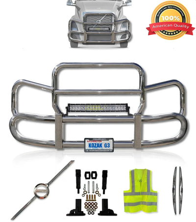Front Steel Grille Deer Guard Herd 300 2018+ Volvo VNL 300