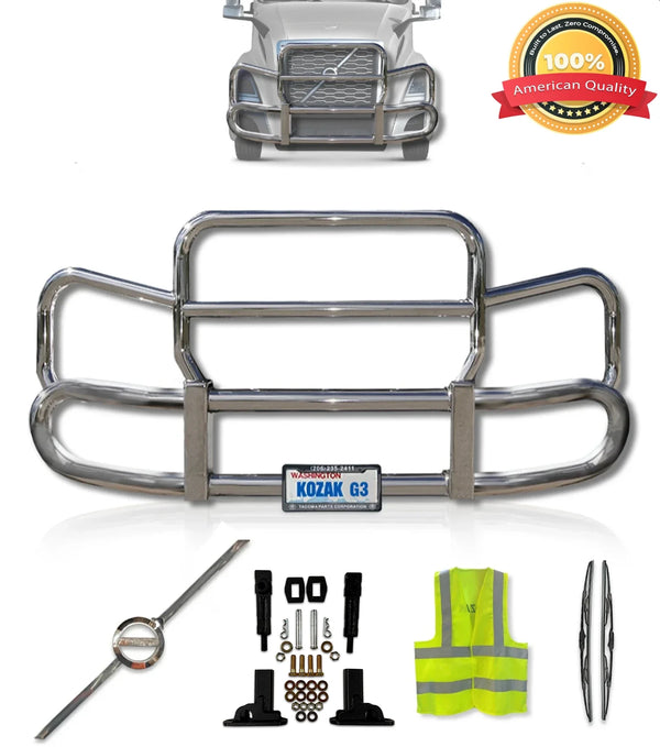 Front Steel Grille Deer Guard Herd 300 2018+ Volvo VNL 300