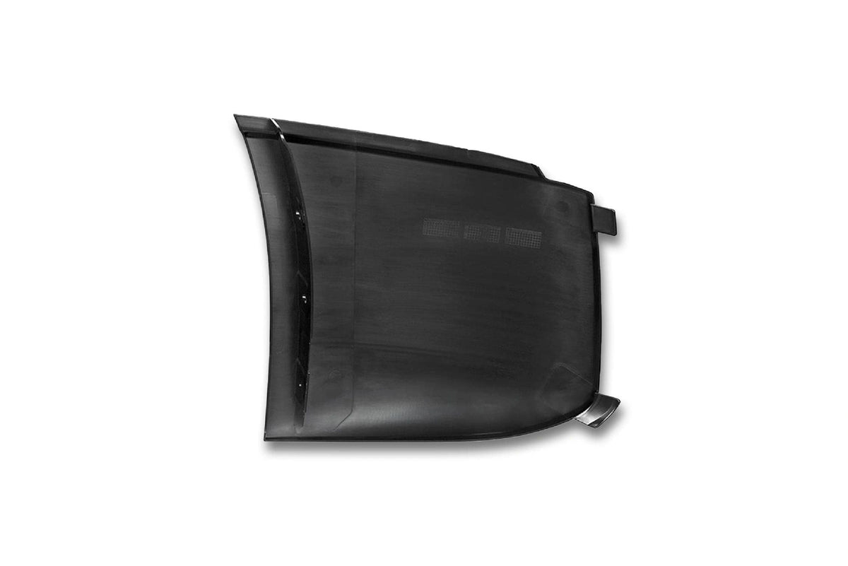 KOZAK PLASTIC Bumper Corner Cover Left Driver Side compatible with Volvo VNL 2018 and newer Plus Logo Emblem with Stripe, 2X 22 Windshield Wipers, KOZAK Reflective Vest