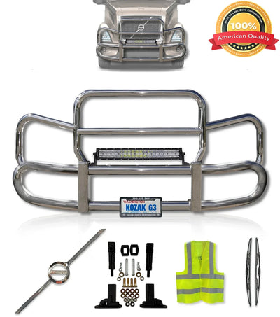 Front Steel Grille Deer Guard Herd 300 2018+ Volvo VNR 400
