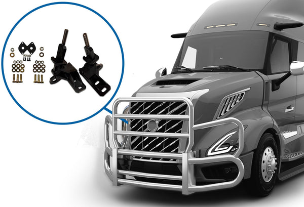 Mount Brackets Set for Herd 404010 VV06 Front Bumper Deer Guard 2025+ Volvo VNL 440